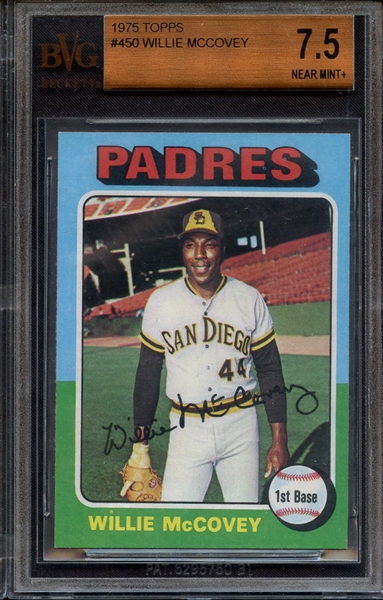 1975 TOPPS 450 WILLIE MCCOVEY BVG NM+ 7.5