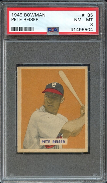 1949 BOWMAN 185 PETE REISER PSA NM-MT 8