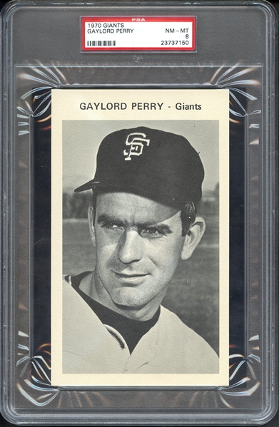1970 GIANTS GAYLORD PERRY PSA NM-MT 8