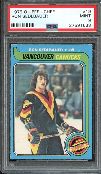 1979 O-PEE-CHEE 19 RON SEDLBAUER PSA MINT 9