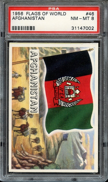 1956 FLAGS OF WORLD 46 AFGHANISTAN PSA NM-MT 8