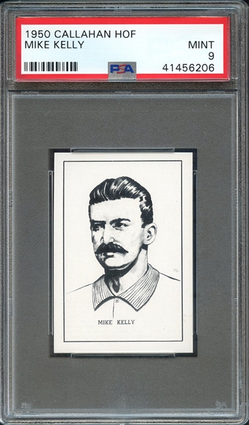 1950 CALLAHAN HALL OF FAME MIKE KELLY PSA MINT 9