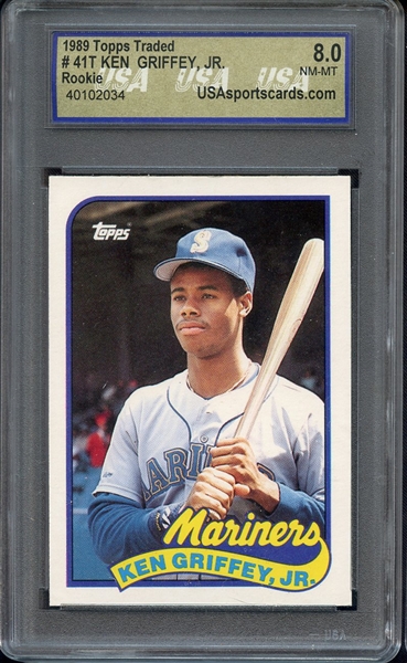 1989 TOPPS TRADED 41T KEN GRIFFEY JR RC USA 9