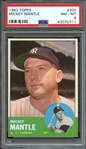1963 TOPPS 200 MICKEY MANTLE PSA NM-MT 8