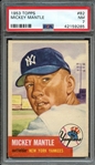 1953 TOPPS 82 MICKEY MANTLE PSA NM 7