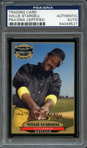WILLIE STARGELL SIGNED 1996 CANADIAN BASEBALL CLUB PSA/DNA