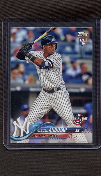 2018 TOPPS OPENING DAY 137 MIGUEL ANDUJAR RC