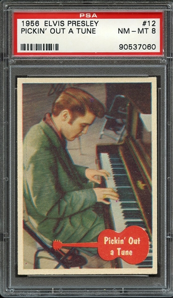 1956 ELVIS PRESLEY 12 PICKIN' OUT A TUNE PSA NM-MT 8