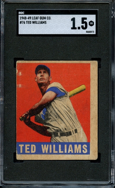 1948 LEAF 76 TED WILLIAMS SGC FR 1.5