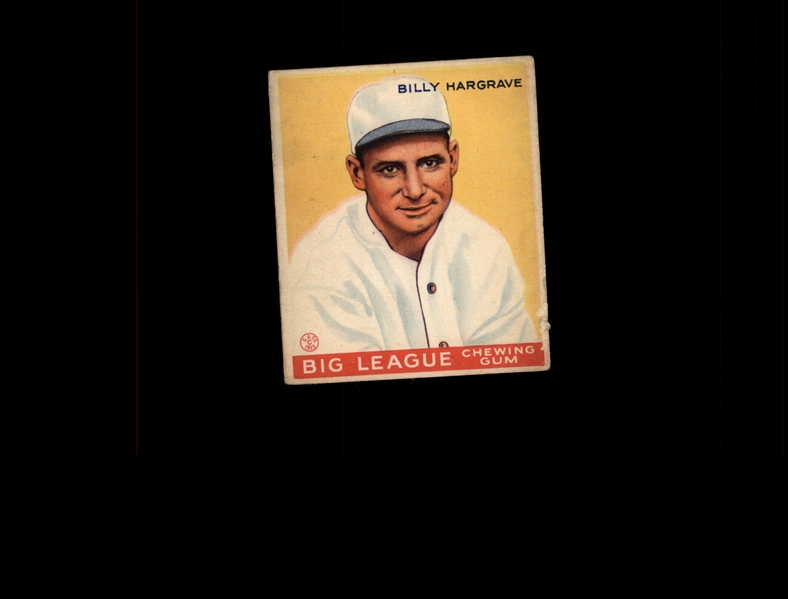 1933 Goudey 172 Billy Hargrave RC VG #D938013
