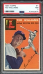 1954 TOPPS 1 TED WILLIAMS PSA NM 7