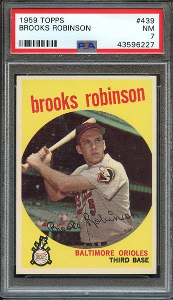 1959 TOPPS 439 BROOKS ROBINSON PSA NM 7