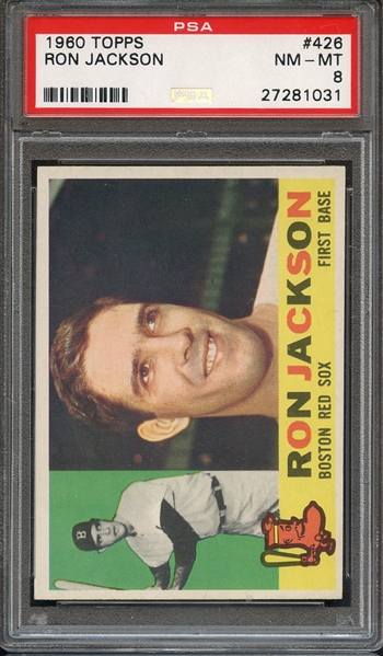 1960 TOPPS 426 RON JACKSON PSA NM-MT 8