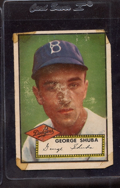 1952 TOPPS 326 GEORGE SHUBA POOR