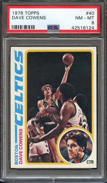 1978 TOPPS 40 DAVE COWENS PSA NM-MT 8
