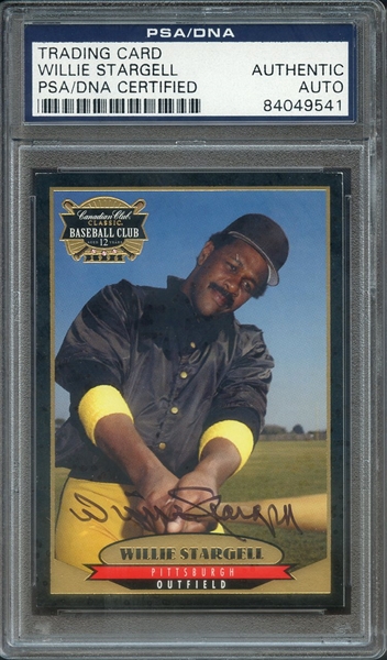 WILLIE STARGELL SIGNED CANADIAN BASEBALL CLUB PSA/DNA
