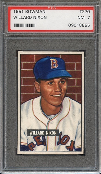 1951 BOWMAN 270 WILLARD NIXON PSA NM 7