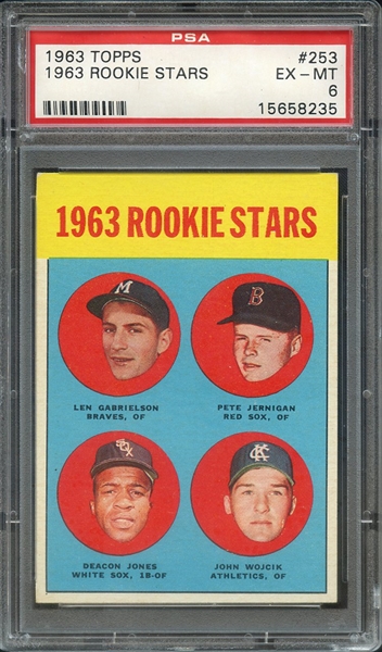1963 TOPPS 253 1963 ROOKIE STARS PSA EX-MT 6