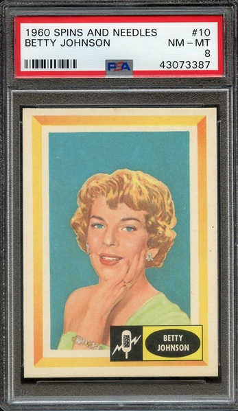 1960 SPINS AND NEEDLES 10 BETTY JOHNSON PSA NM-MT 8