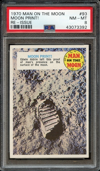 1970 MAN ON THE MOON RE-ISSUE 93 MOON PRINT! RE-ISSUE PSA NM-MT 8
