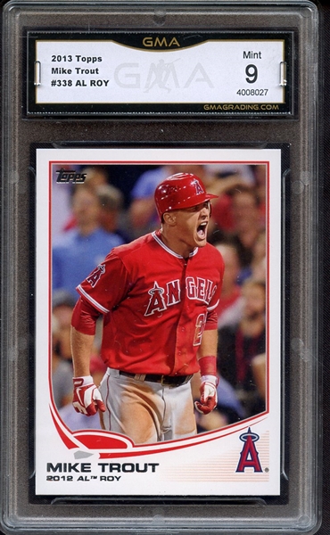 2013 TOPPS 338 MIKE TROUT GMA 9