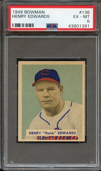 1949 BOWMAN 136 HENRY EDWARDS PSA EX-MT 6