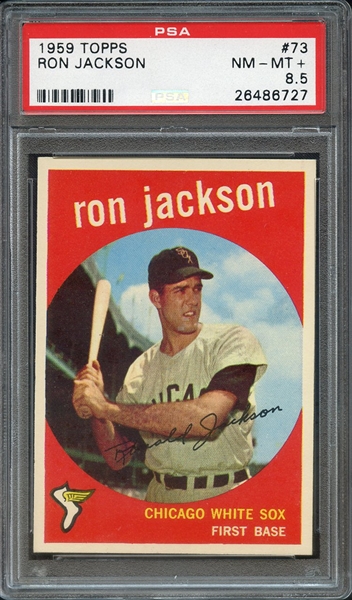 1959 TOPPS 73 RON JACKSON PSA NM-MT+ 8.5