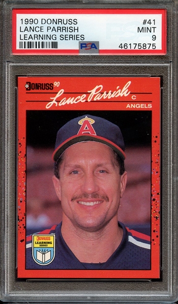 1990 DONRUSS LEARNING SERIES 41 LANCE PARRISH LEARNING SERIES PSA MINT 9