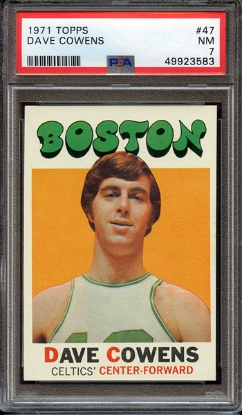 1971 TOPPS 47 DAVE COWENS PSA NM 7