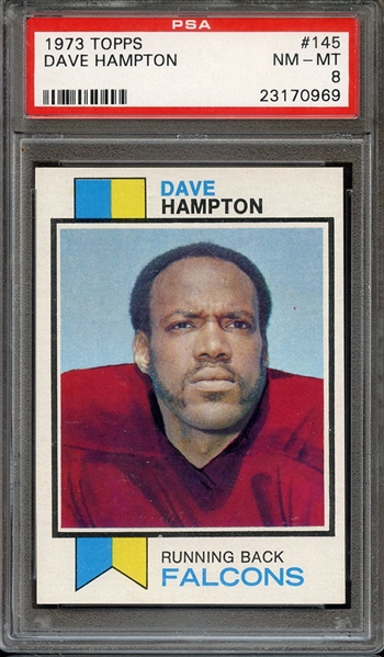 1973 TOPPS 145 DAVE HAMPTON PSA NM-MT 8