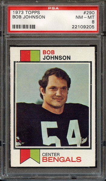 1973 TOPPS 290 BOB JOHNSON PSA NM-MT 8