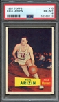 1957 TOPPS 10 PAUL ARIZIN PSA EX-MT 6