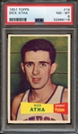 1957 TOPPS 14 DICK ATHA PSA NM-MT 8