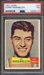 1957 TOPPS 48 LENNIE ROSENBLUTH PSA NM 7