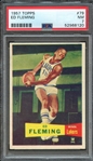 1957 TOPPS 79 ED FLEMING PSA NM 7