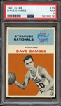 1961 FLEER 13 DAVE GAMBEE PSA NM 7