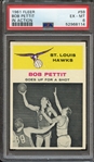 1961 FLEER 59 BOB PETTIT IN ACTION PSA EX-MT 6