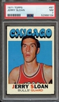 1971 TOPPS 87 JERRY SLOAN PSA NM 7