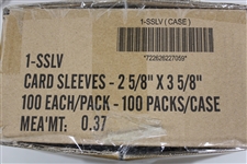 (100) Packs BCW Soft Sleeves Case (100 per pack) 10000 Total