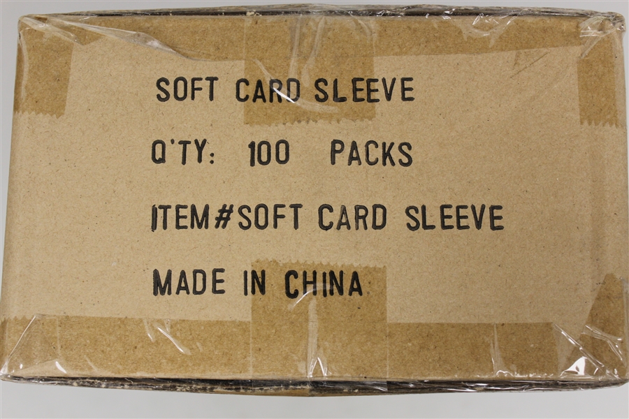 (100) Packs Cardboard Gold Soft Sleeves Case (100 per pack) 10000 Total