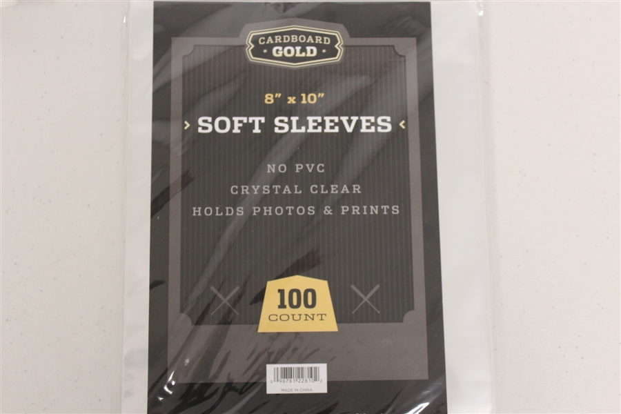 (1) Pack Cardboard Gold 8 x 10 Soft Sleeves 100 Total