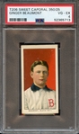 1909-11 T206 SWEET CAPORAL 350/25 GINGER BEAUMONT PSA VG-EX 4