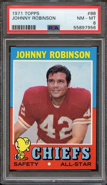 1971 TOPPS 88 JOHNNY ROBINSON PSA NM-MT 8