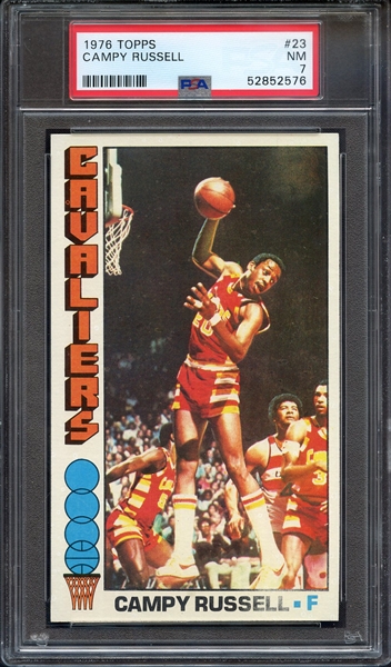 1976 TOPPS 23 CAMPY RUSSELL PSA NM 7