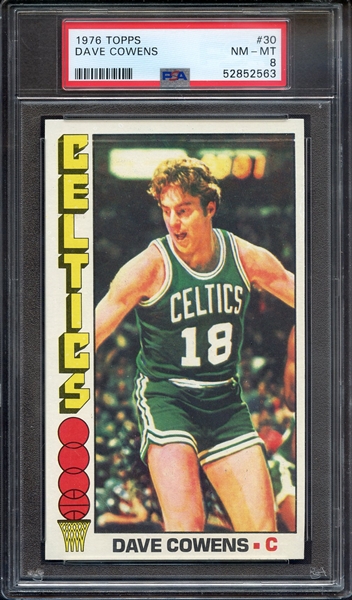 1976 TOPPS 30 DAVE COWENS PSA NM-MT 8