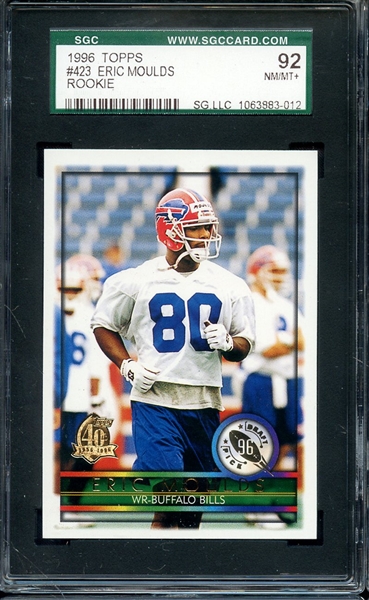 1996 TOPPS 423 ERIC MOULDS SGC NM/MT+ 92
