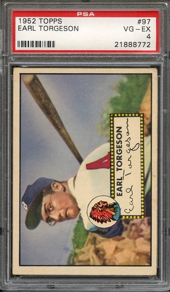 1952 TOPPS 97 EARL TORGESON PSA VG-EX 4