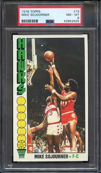 1976 TOPPS 79 MIKE SOJOURNER PSA NM-MT 8