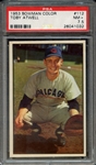 1953 BOWMAN COLOR 112 TOBY ATWELL PSA NM+ 7.5