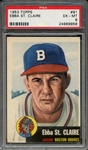 1953 TOPPS 91 EBBA ST. CLAIRE PSA EX-MT 6